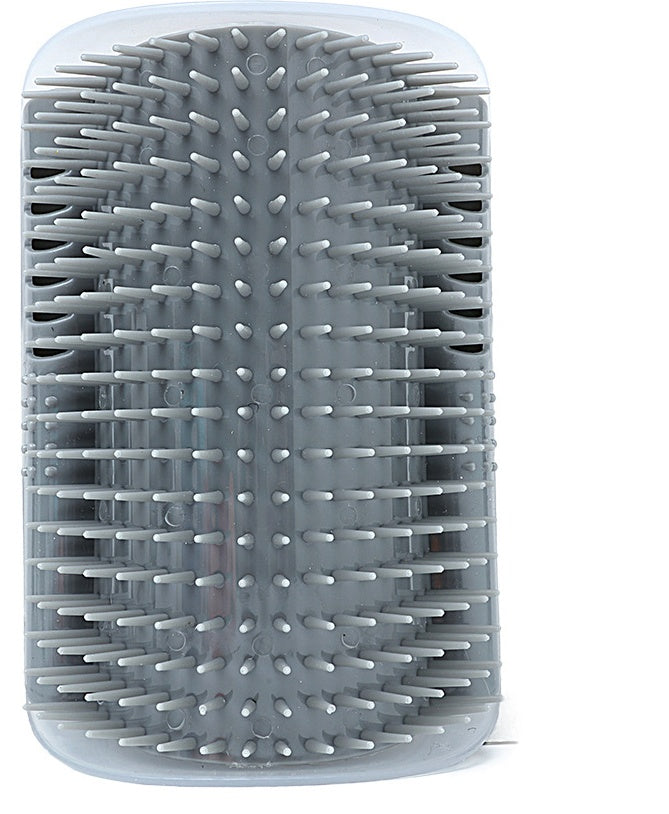 Corner-Mounted Pet Grooming Comb for Cats