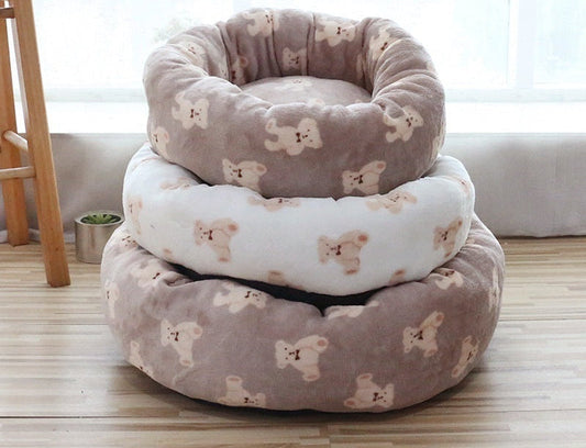Fluffy Round Pet Mat Bed